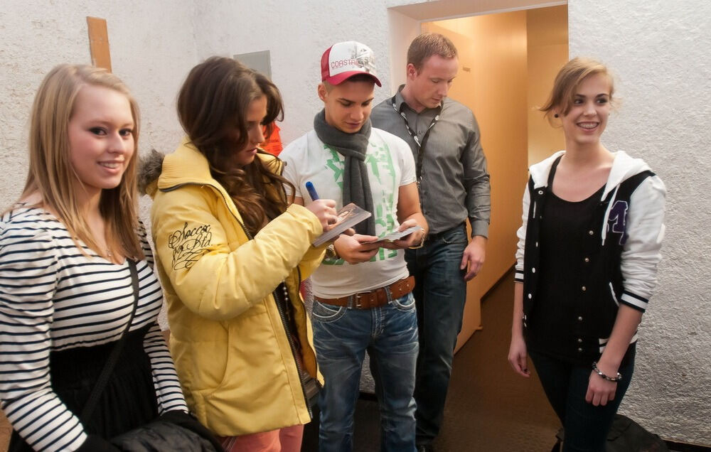 Pietro Lombardi und Sarah Engels in Reutlingen. Foto: Trinkhaus