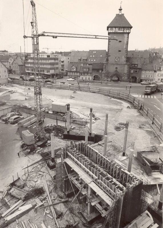 Fußgängersteg am Tübinger Tor historisch