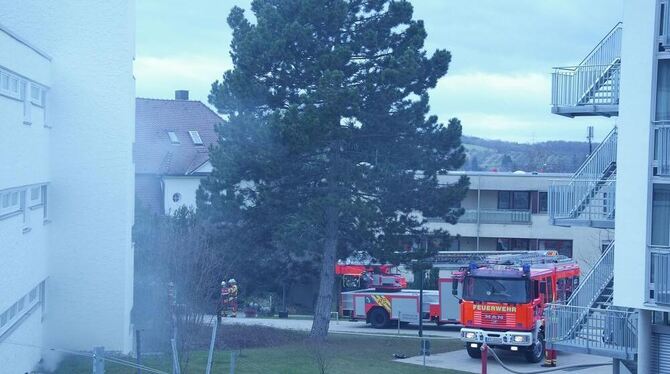 Großbrand im Metzinger Altenzentrum Januar 2012