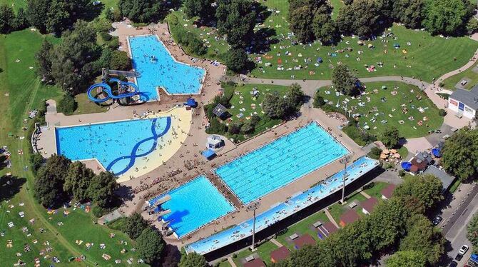 Das Reutlinger Freibad.