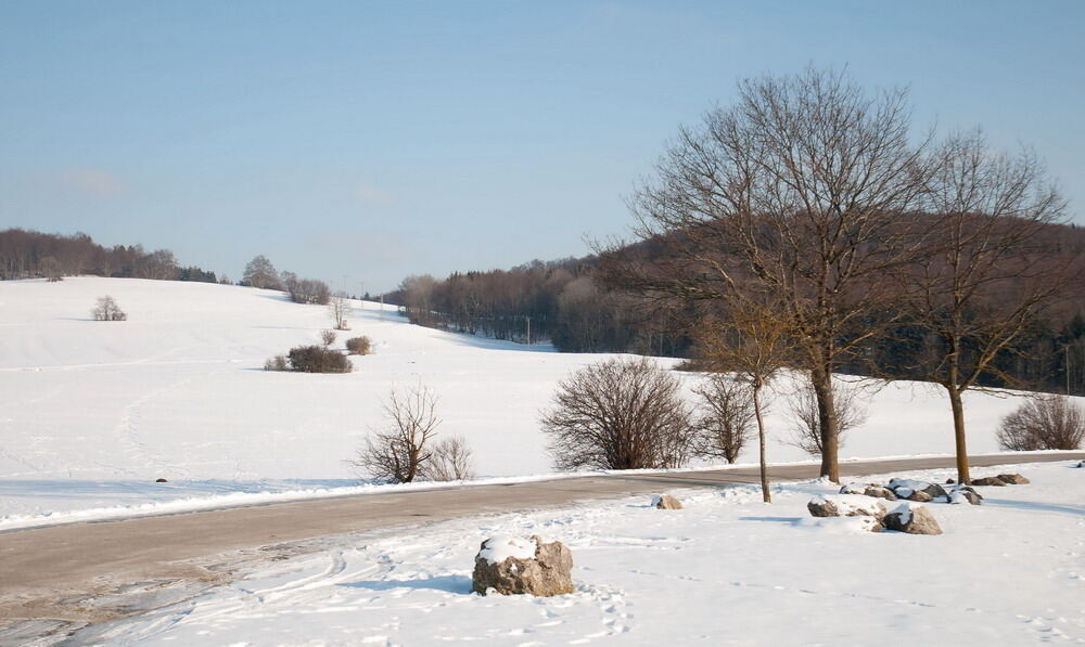 Wintereinbruch im Kreis Reutlingen Februar 2012