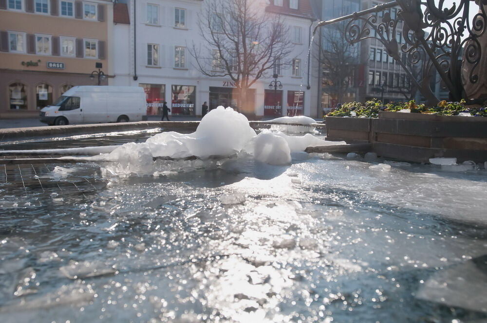 Wintereinbruch im Kreis Reutlingen Februar 2012