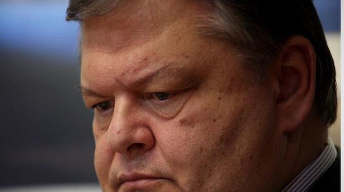 Steckt in einer schwierigen Situation: Griechenlands Finanzminister Evangelos Venizelos. Foto: Alkios Konstantiniis