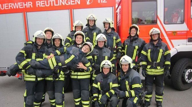 Eine muntere und engagierte Truppe: die Freiwilligen Feuerwehrleute der Abteilung Stadtmitte.