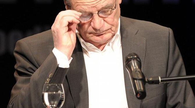 Zum letzten Mal vor der Wahl las Joachim Gauck aus seinem neuen Buch. Foto: David Ebener