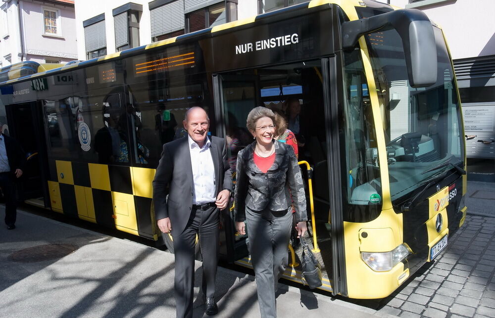 Bus-Informationen mit Solarenergie