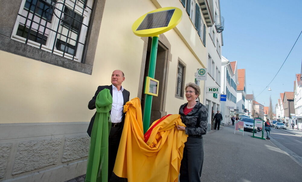 Bus-Informationen mit Solarenergie