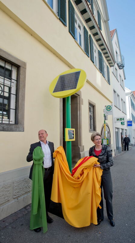 Bus-Informationen mit Solarenergie