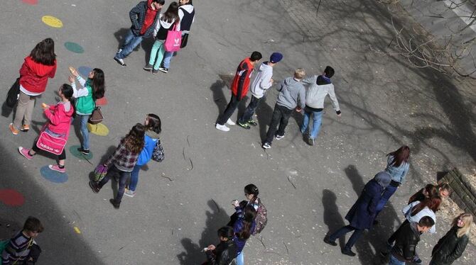 Pause in der Grund- und Werkrealschule Bad Urach, die Gemeinschaftsschule wird. Jetzt kämpft die Verwaltung darum, am Graf-Eberh