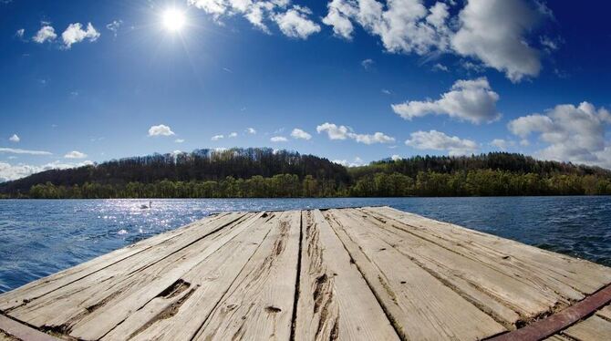 Karibik? Nein, der Kirchentellinsfurter Baggersee.