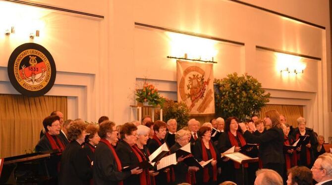 Die Liedertafel Concordia versetzte das Publikum bei ihrer Matinee in Frühlingsstimmung. FOTOS: RABE