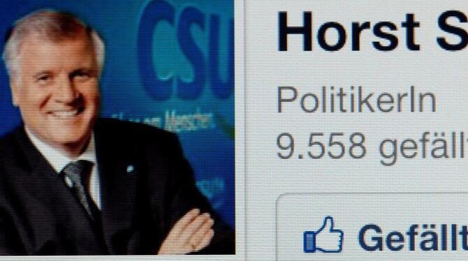 Seehofer lud per Facebookprofil zur Party. Foto: Sven Hoppe