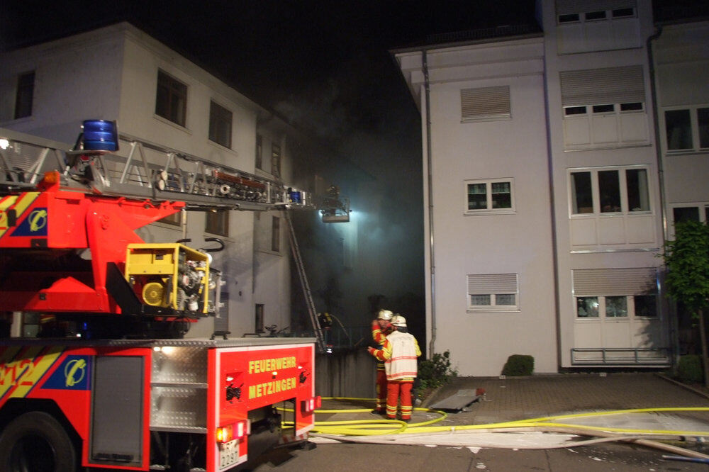 Brand Ulmer Straße Metzingen Mai 2012