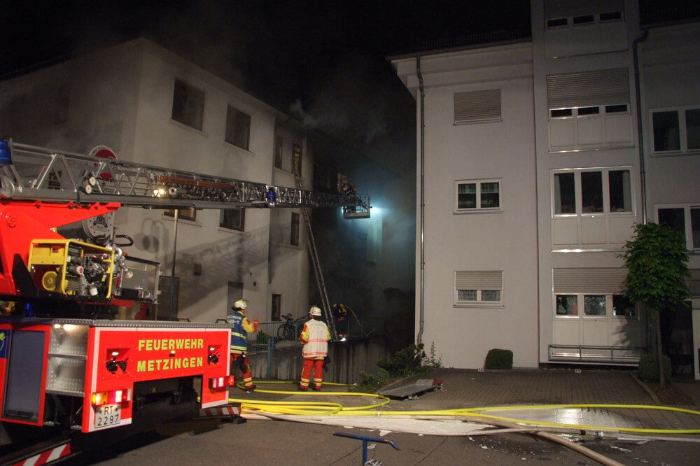 Brand Ulmer Straße Metzingen Mai 2012