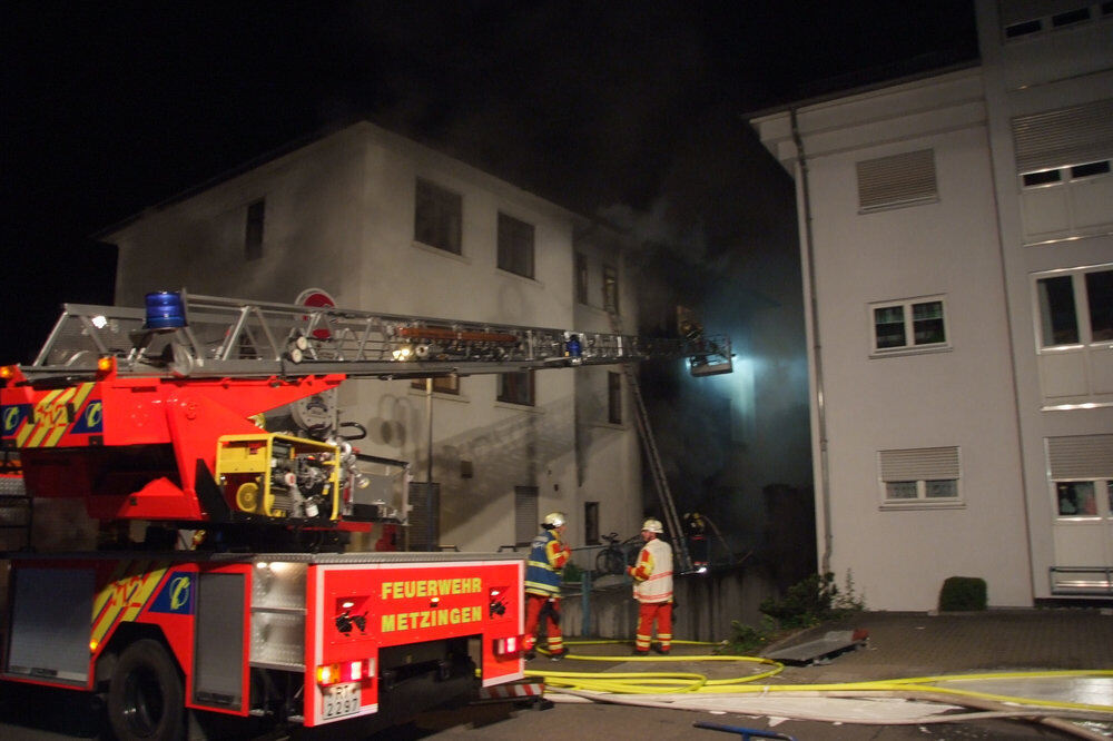 Brand Ulmer Straße Metzingen Mai 2012