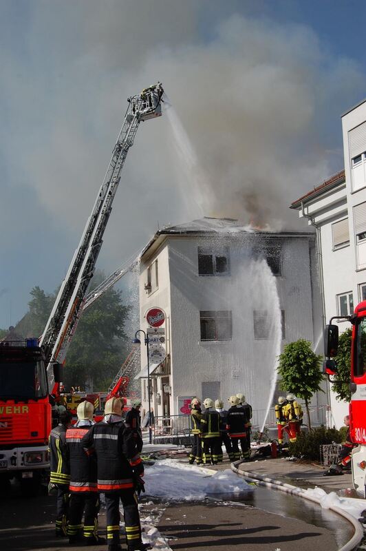 Brand in der Ulmer Straße Metzingen