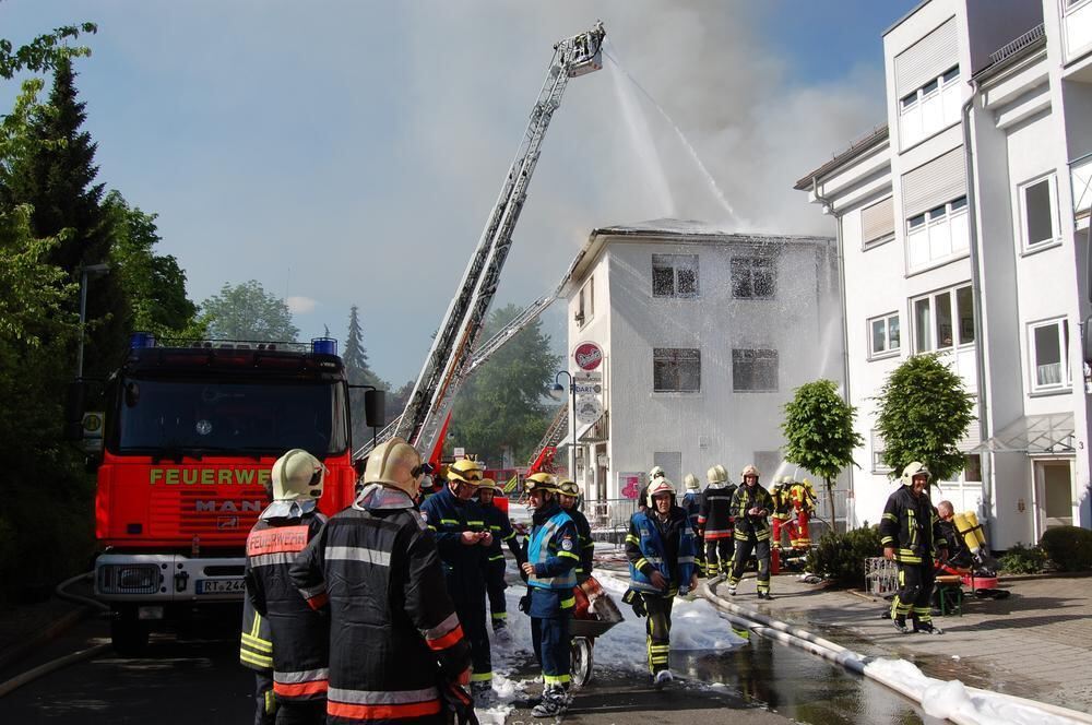 Brand in der Ulmer Straße Metzingen