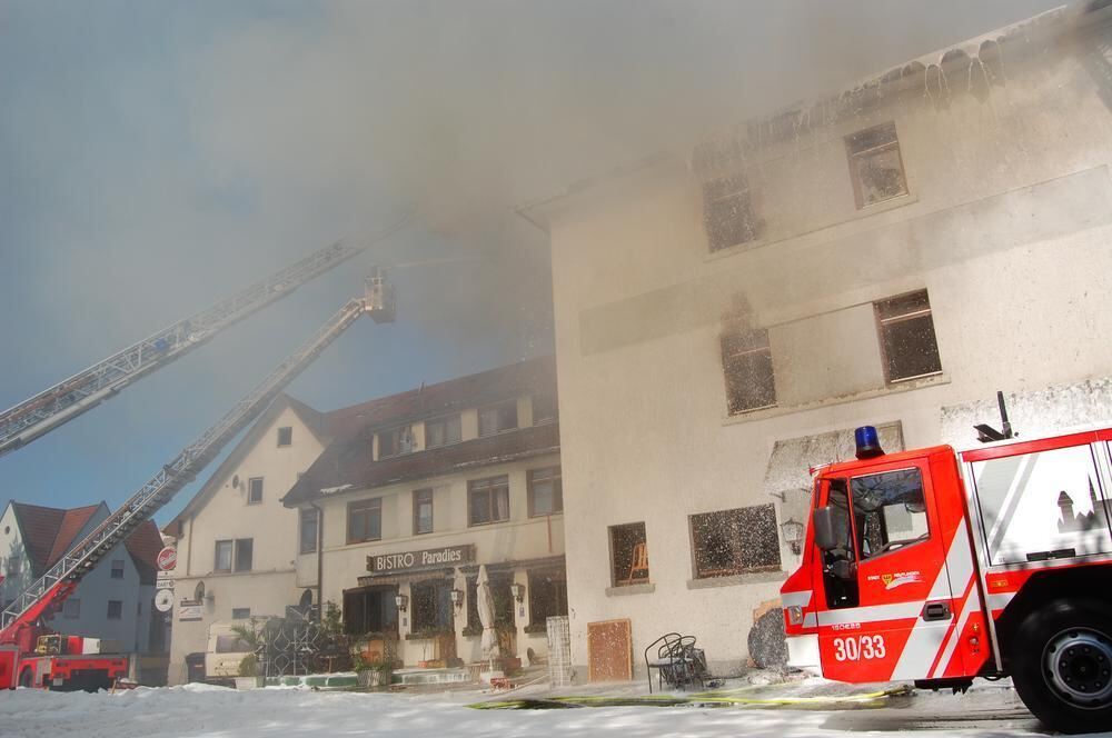 Brand in der Ulmer Straße Metzingen