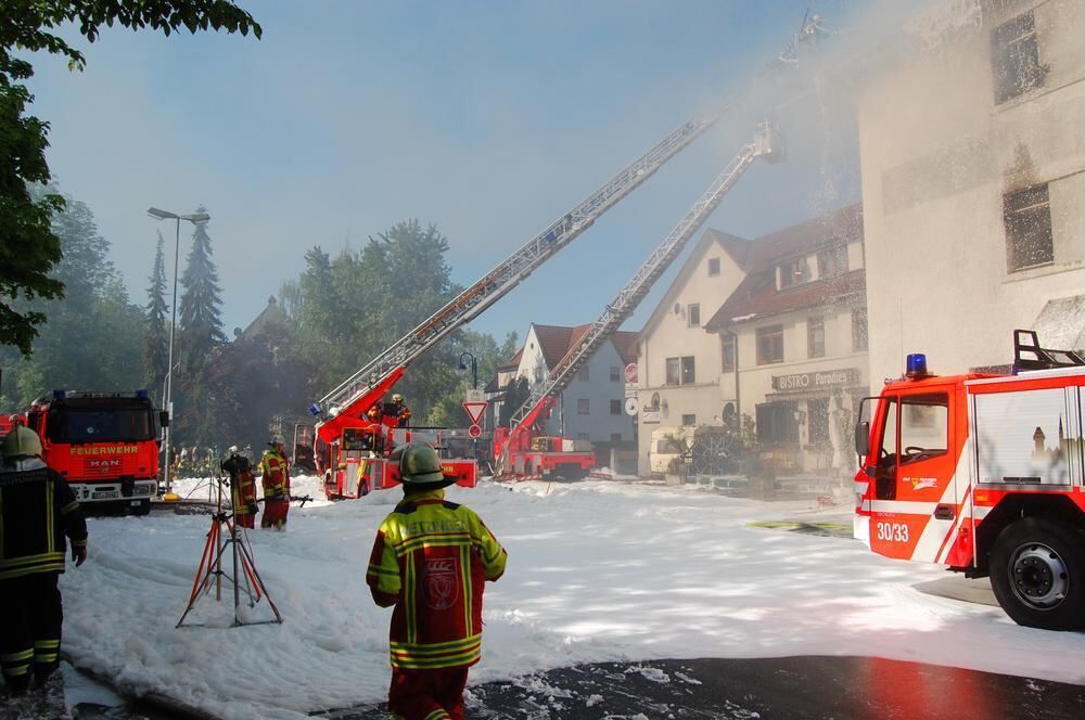 Brand in der Ulmer Straße Metzingen