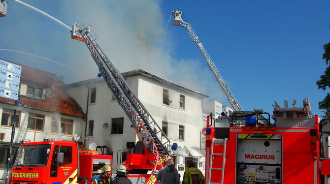 Brand in der Ulmer Straße Metzingen