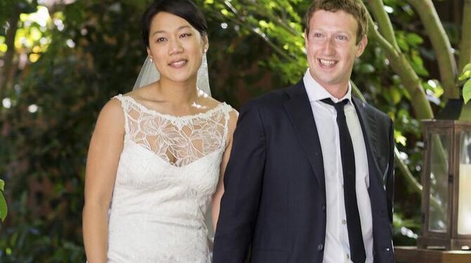 Mark Zuckerberg und Priscilla Chan haben sich in in Palo Alto das Jawort gegeben. 