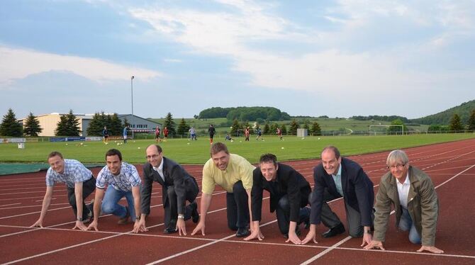 Start in eine gemeinsame Zukunft? Die Sportkooperation der Sonnenbühler Vereine hat sich bewährt, meinen (von links) Toni Betz (