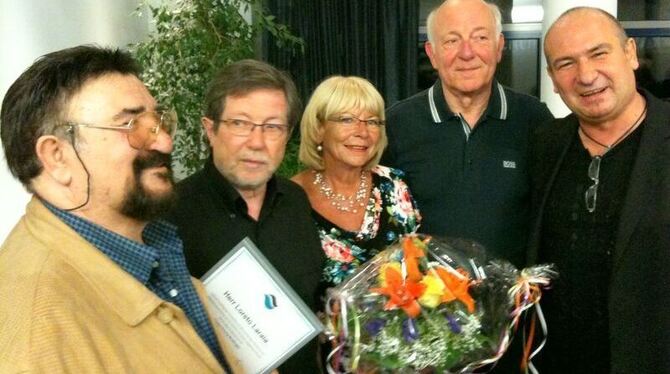 Wurden zu Ehrenmitgliedern der Friseurinnung ernannt: Christa Abele (Reutlingen), Loreto Laraia (Reutlingen), Heinz Steinmetz (B