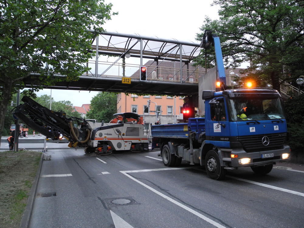 Konrad-Adenauer-Straße gesperrt