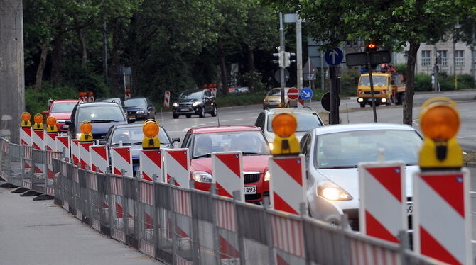 Konrad-Adenauer-Straße gesperrt