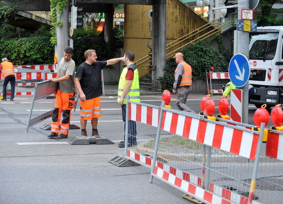 Konrad-Adenauer-Straße gesperrt