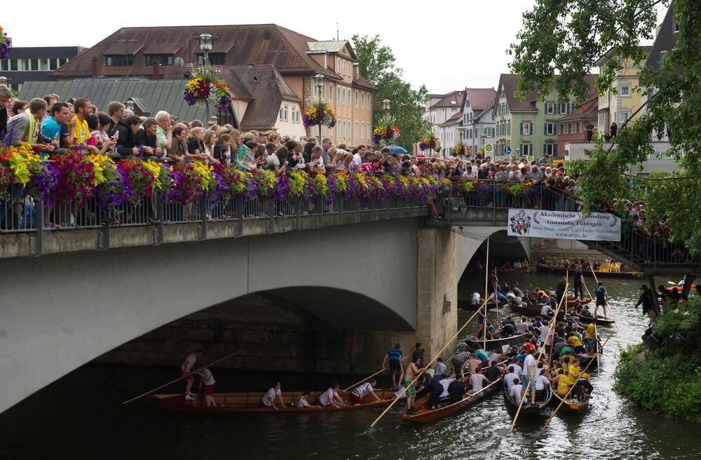 Stocherkahnrennen Tübingen 2012