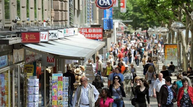 Die Stuttgarter Königsstraße.