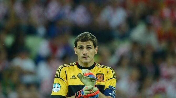 Iker Casillas hat einige Torschüsse der Kroaten halten können. Foto: Marcus Brandt