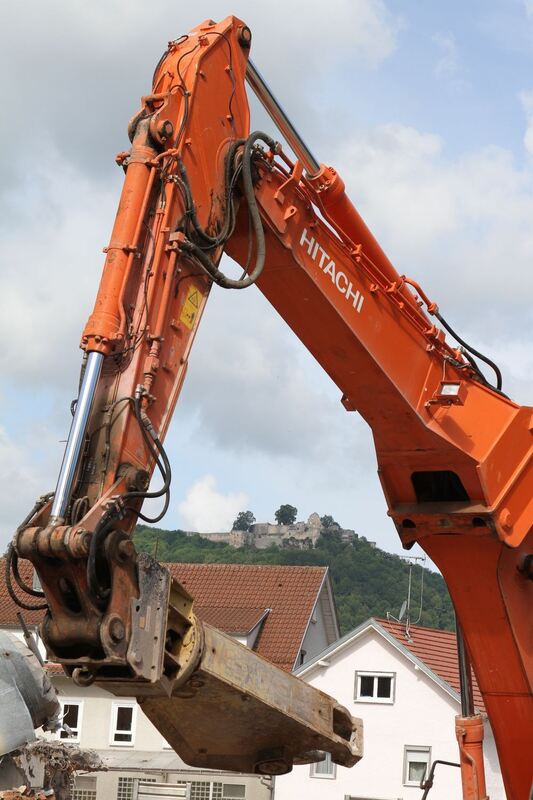 Baustelle Elsach-Center Juni 2012