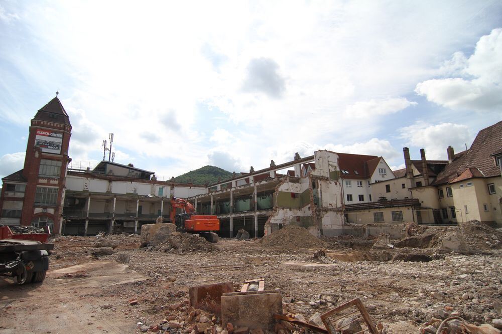 Baustelle Elsach-Center Juni 2012