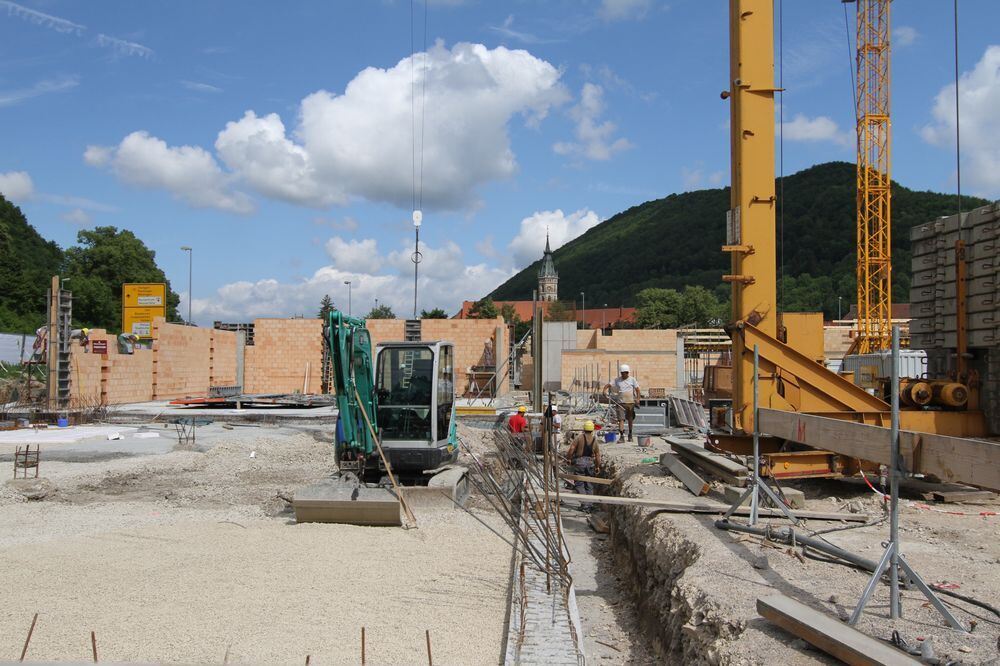 Baustelle Elsach-Center Juni 2012