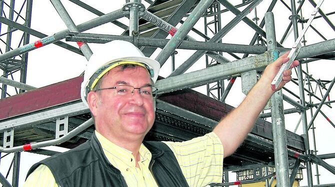 Vom Lindenhof über Böblingen zur neuen Reutlinger Stadthalle: Bernhard Trebuth ist Technischer Leiter. GEA-FOTO: CO