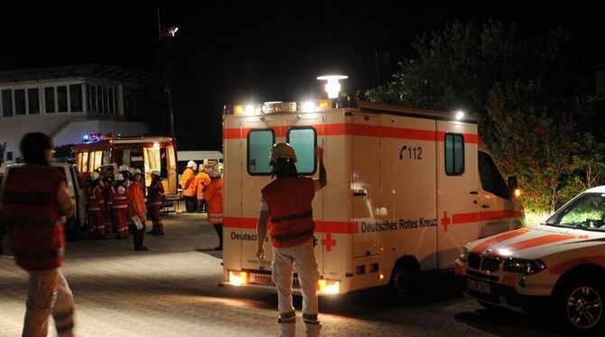 Trotz schnelle Hilfe, starb ein Mensch bei dem Klinikbrand in Ettenheim. Foto: Patrick Seeger 