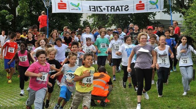 Bei besten Laufwetter ging's auf die Strecke.