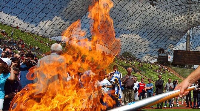 Olympisches Feuer wird erst seit den Spielen in Amsterdam 1928 entzündet. Foto:DPA