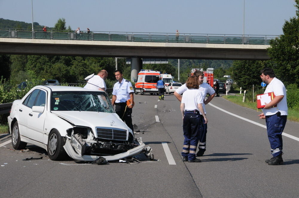 Geisterfahrerin auf der B 27 Juli 2012