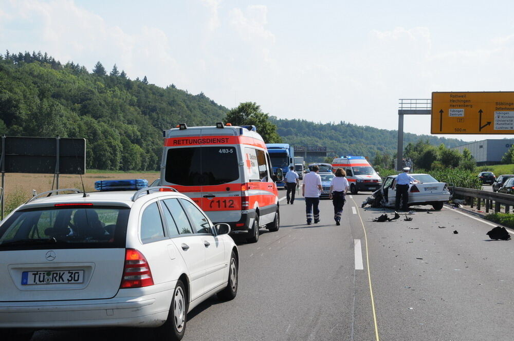 Geisterfahrerin auf der B 27 Juli 2012