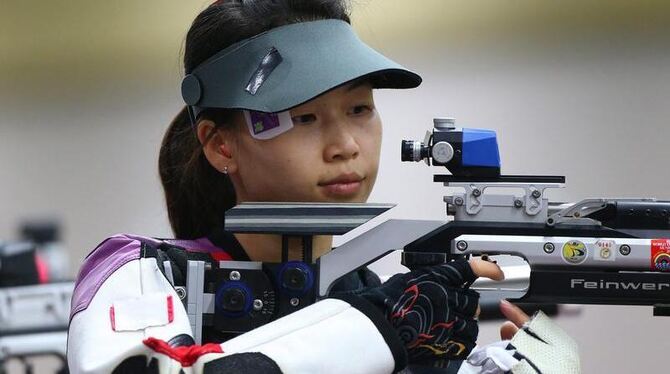 Die Chinesin Siling Yi sicherte sich die erste Goldmedaille dieser Spiele. Foto: Geoff Caddick