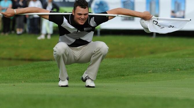 Martin Kaymer beim Einladungsturnier auf Gut Kaden. Foto: Angelika Warmuth