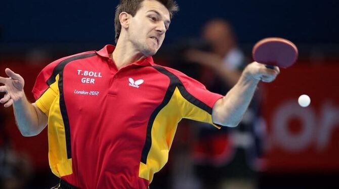 Timo Boll gewann gegen Noshad Alamiyan aus Iran locker mit 4:0. Foto: Friso Gentsch