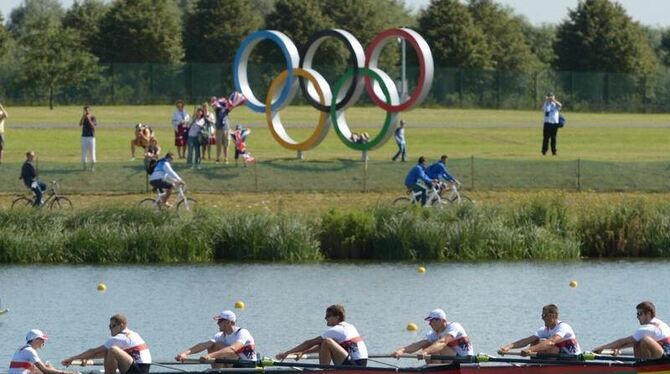 Der deutsche Ruder-Achter gewann die Goldmedaille. Foto: Rainer Jensen