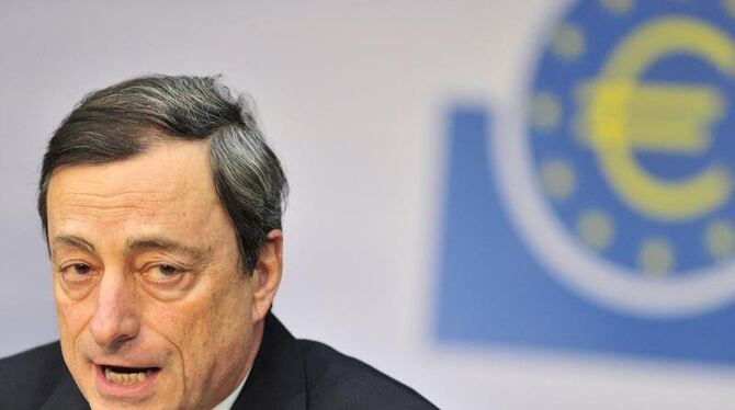 Mario Draghi hat mit einer Bemerkung die Finanzwelt in Aufruhr gebracht. Foto: Marc Tirl /Archiv