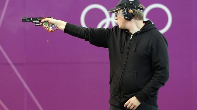 Christian Reitz hat sich ins olympische Finale geschossen. Foto: Lindsey Parnaby