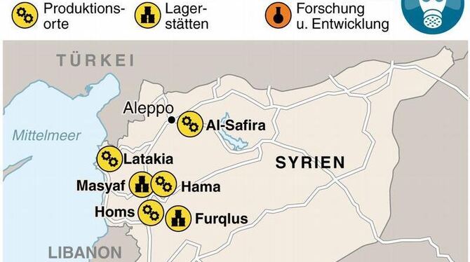 Anlagen für chemische und biologische Waffen in Syrien. Foto: F. Bökelmann/A. Brühl