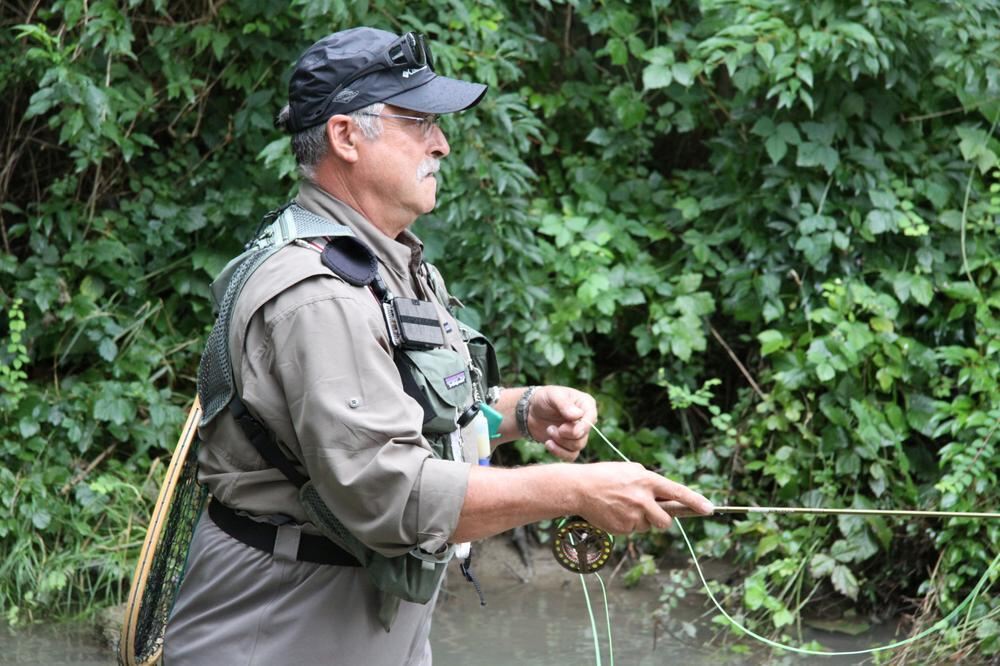 Fliegenfischen in der Steinlach August 2012